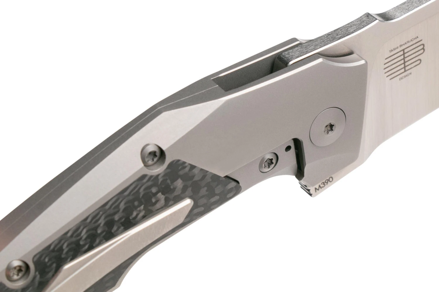 Reate T3000 Marble Carbon Fiber, Grey Hardware Couteau De Poche, Tashi Bharucha Design 8 Reate T3000 Marble Carbon Fiber, Grey Hardware Couteau De Poche, Tashi Bharucha Design – Image 6