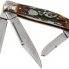 Rough Ryder Stockman Cinnamon Stag RR2160 Damascus Slipjoint Couteau De Poche -Vic Boutique RY2160 01 rough ryder