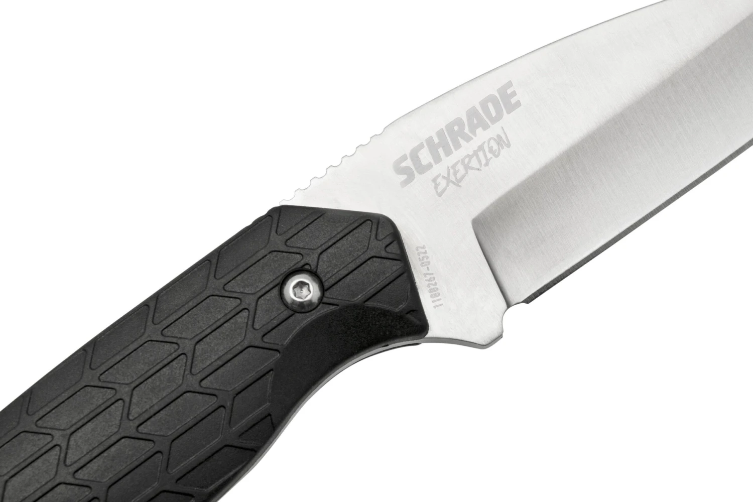 Schrade Exertion Gut Hook Knife 1159308, Couteau Fixe Noir 7 Schrade Exertion Gut Hook Knife 1159308, Couteau Fixe Noir – Image 5