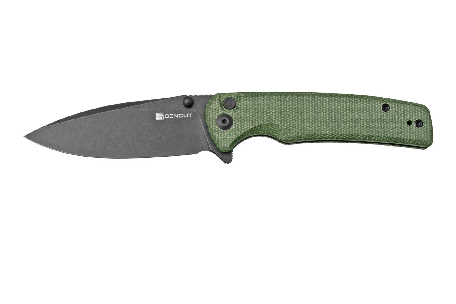 SENCUT Sachse S21007-2 Green Micarta, Couteau De Poche 3 SENCUT Sachse S21007-2 Green Micarta, Couteau De Poche