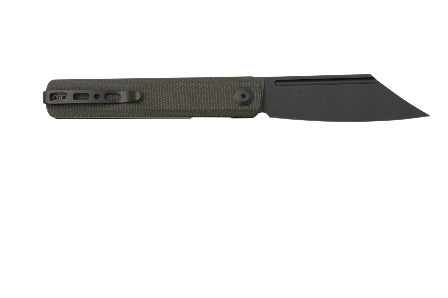 SENCUT Bronte SA08F Black Stonewashed, Dark Green Micarta, Couteau De Poche 4 SENCUT Bronte SA08F Black Stonewashed, Dark Green Micarta, Couteau De Poche – Image 2