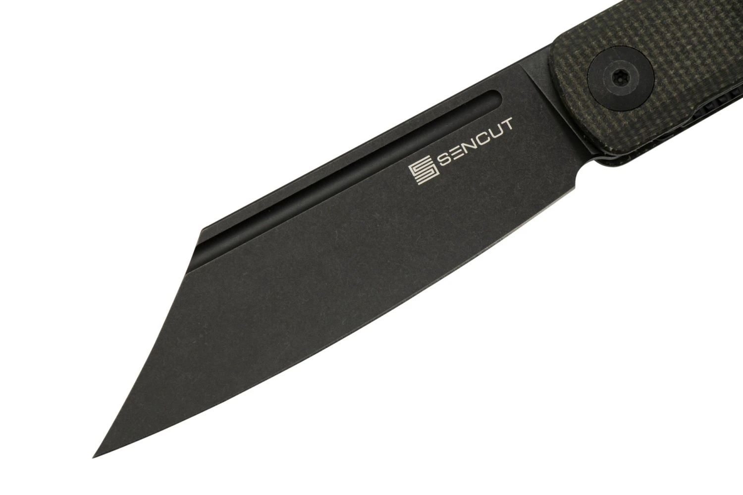 SENCUT Bronte SA08F Black Stonewashed, Dark Green Micarta, Couteau De Poche 5 SENCUT Bronte SA08F Black Stonewashed, Dark Green Micarta, Couteau De Poche – Image 3