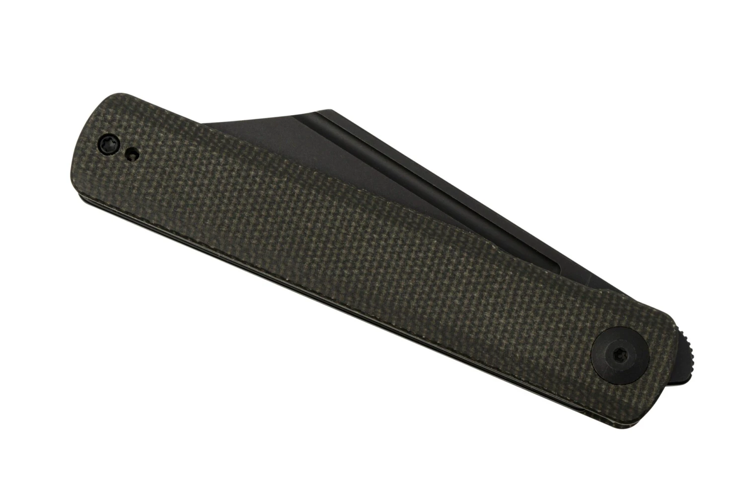 SENCUT Bronte SA08F Black Stonewashed, Dark Green Micarta, Couteau De Poche 8 SENCUT Bronte SA08F Black Stonewashed, Dark Green Micarta, Couteau De Poche – Image 6