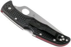 Spyderco Endura 4 Thin Red Line C10FPSBKRD Couteau De Poche Partiellement Dentelé -Vic Boutique SPC10FPSBKRD 04 spyderco