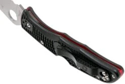 Spyderco Endura 4 Thin Red Line C10FPSBKRD Couteau De Poche Partiellement Dentelé -Vic Boutique SPC10FPSBKRD 05 spyderco