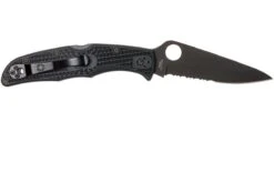 Spyderco Endura 4 Black C10PSBBK Partly Serrated Couteau De Poche 11 Spyderco Endura 4 Black C10PSBBK Partly Serrated Couteau De Poche -Vic Boutique SPC10PSBBK 02 spyderco endura 4 spc10psbbk 02