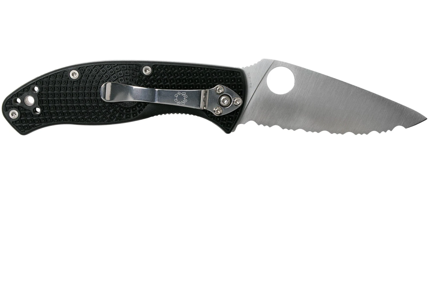 Spyderco Tenacious Lightweight C122SBK FRN Serrated Couteau De Poche 4 Spyderco Tenacious Lightweight C122SBK FRN Serrated Couteau De Poche – Image 2