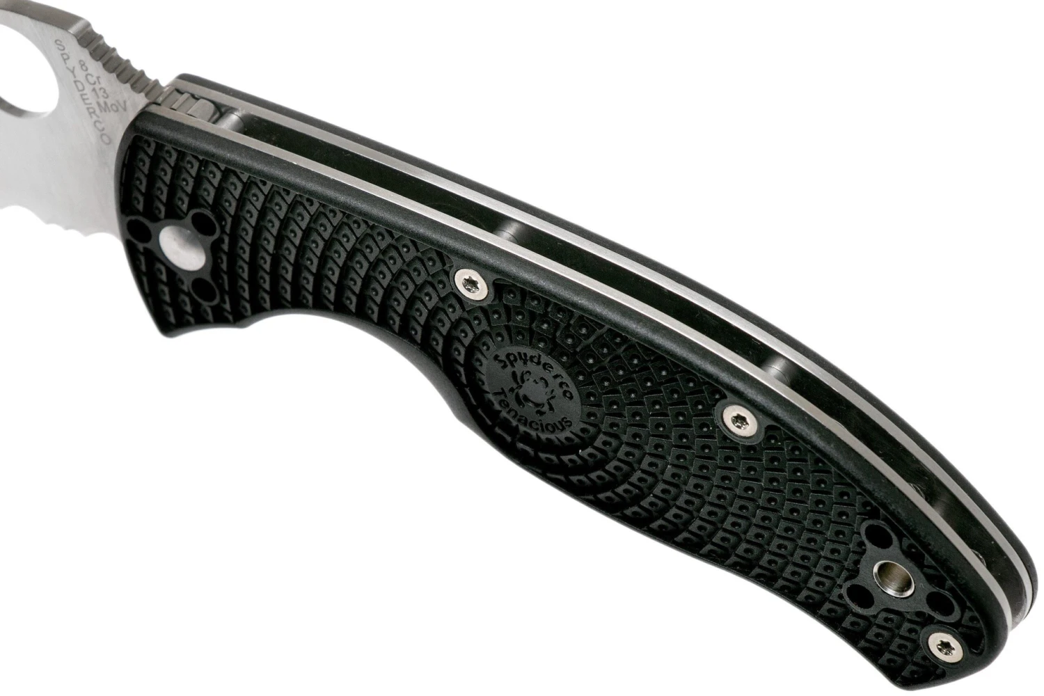 Spyderco Tenacious Lightweight C122SBK FRN Serrated Couteau De Poche 9 Spyderco Tenacious Lightweight C122SBK FRN Serrated Couteau De Poche – Image 7