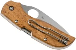 Spyderco Chaparral Birdseye Maple Wood C152WDP Couteau De Poche -Vic Boutique SPC152WDP 04 spyderco