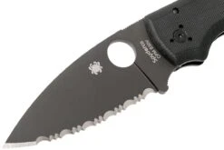 Spyderco Shaman C229GSBK Serrated Couteau De Poche, Sal Glesser Design -Vic Boutique SPC229GSBK 03 spyderco spc229gsbk 03