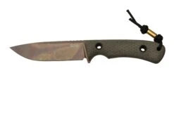 TRC Knives South Pole Apo Finish Green Canvas Micarta, Couteau De Survie