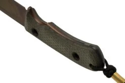 TRC Knives South Pole Apo Finish Green Canvas Micarta, Couteau De Survie -Vic Boutique TI SP GNM APO 04 trc