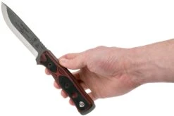 TOPS Knives B.O.B. Fieldcraft 154CM Red/Black G10 BROS-154-RB Couteau Bushcraft -Vic Boutique TK BROS 154 RB 06 tops knives