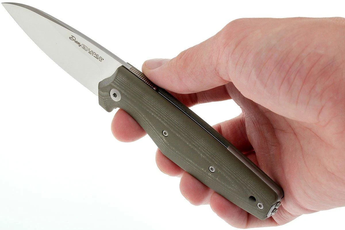 Viper Dan 2 5930GGR Green G10 N690, Sheepfoot 10 Viper Dan 2 5930GGR Green G10 N690, Sheepfoot – Image 8