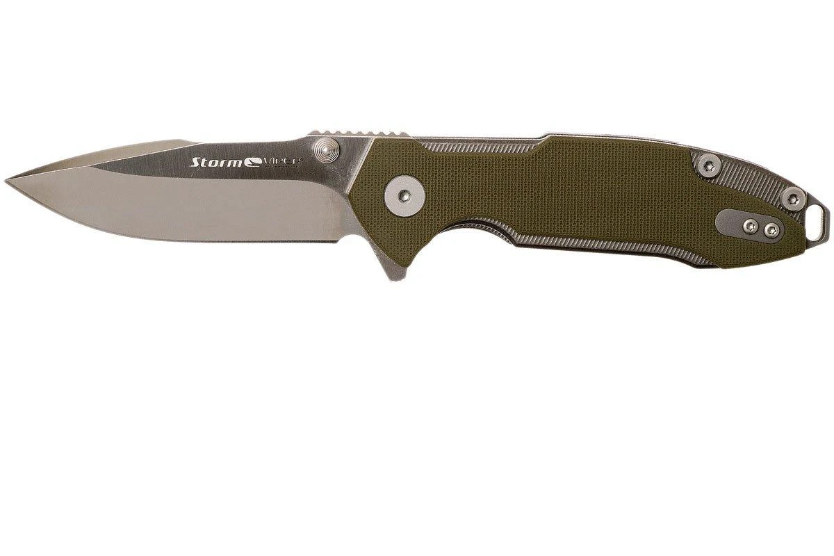 Viper Storm V5954GG Green G10 - Satin, Rick Hinderer Design 3 Viper Storm V5954GG Green G10 - Satin, Rick Hinderer Design