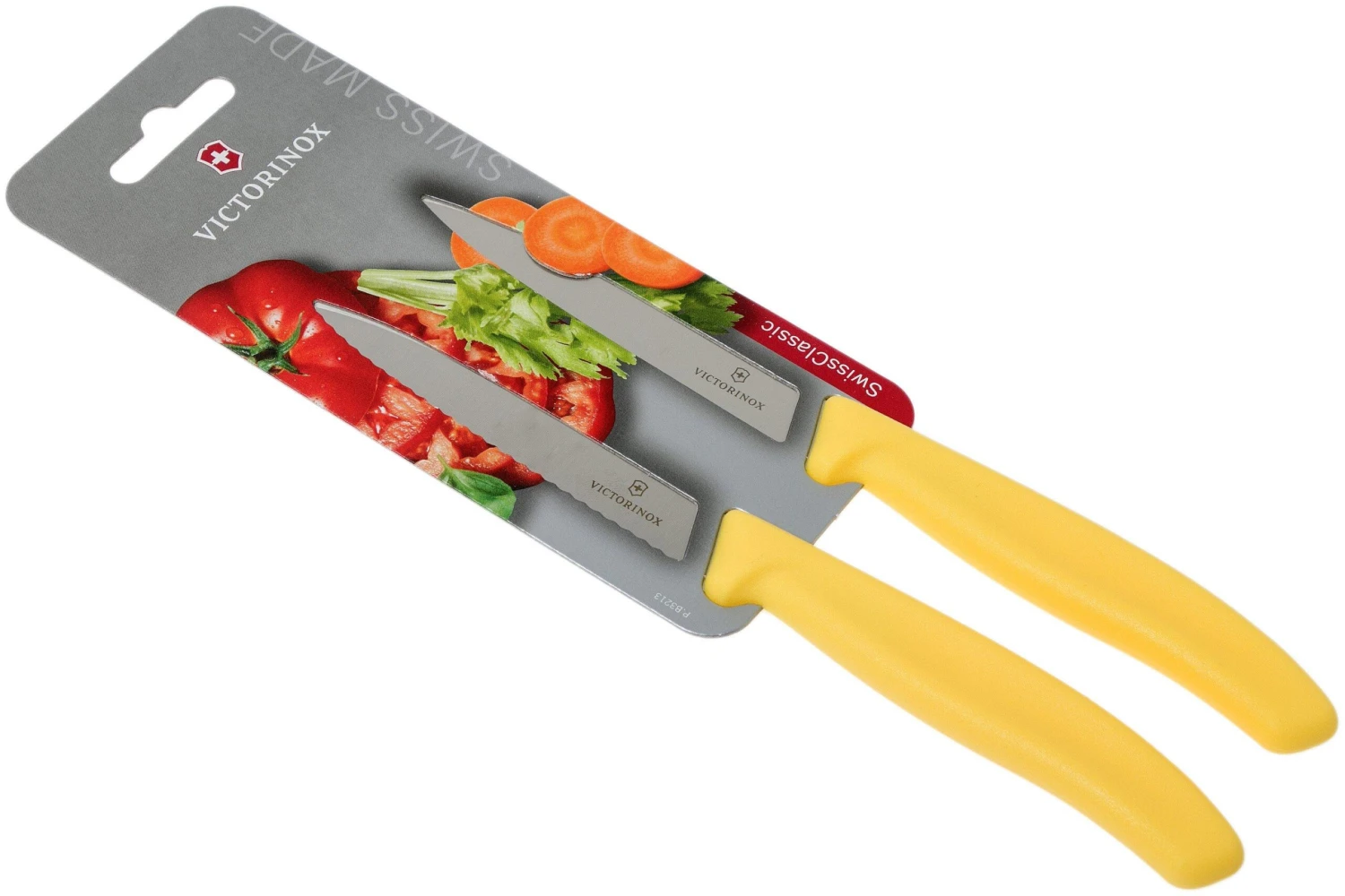 Victorinox SwissClassic Couteaux à Légumes Jaunes 10 Cm, Set De 2 Dont 1 Normal Et 1 Dentelé, VT6-7796-L8B 8 Victorinox SwissClassic Couteaux à Légumes Jaunes 10 Cm, Set De 2 Dont 1 Normal Et 1 Dentelé, VT6-7796-L8B – Image 6