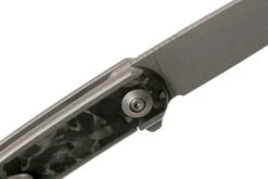 WE Knife Smooth Sentinel WE20043-1 Gray Titanium Fibre De Carbone, Couteau De Poche -Vic Boutique WKWE20043 1 06 we knife