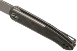 WE Knife Smooth Sentinel WE20043-1 Gray Titanium Fibre De Carbone, Couteau De Poche -Vic Boutique WKWE20043 1 07 we knife