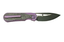 WE Knife Baloo WE21033-3 Purple Titanium/Grey Carbonfiber, Couteau De Poche -Vic Boutique WKWE21033 3 02 we