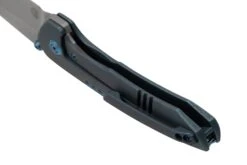 WE Knife Trogon WE22002B-1 Blue Titanium, Bead Blasted CPM 20CV Couteau De Poche -Vic Boutique WKWE22002B 1 04 weknife