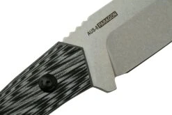 Willumsen Paragon DL22TGR Grey Black G10, AUS-8, Couteau Fixe -Vic Boutique WNDL22TGR 05 willumsen