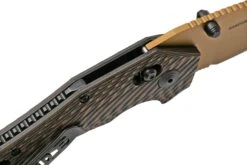 Willumsen Red E, RE21DTA Acid Desert Tan & Black, Couteau De Poche -Vic Boutique WNRE21DTA 06 willumsen