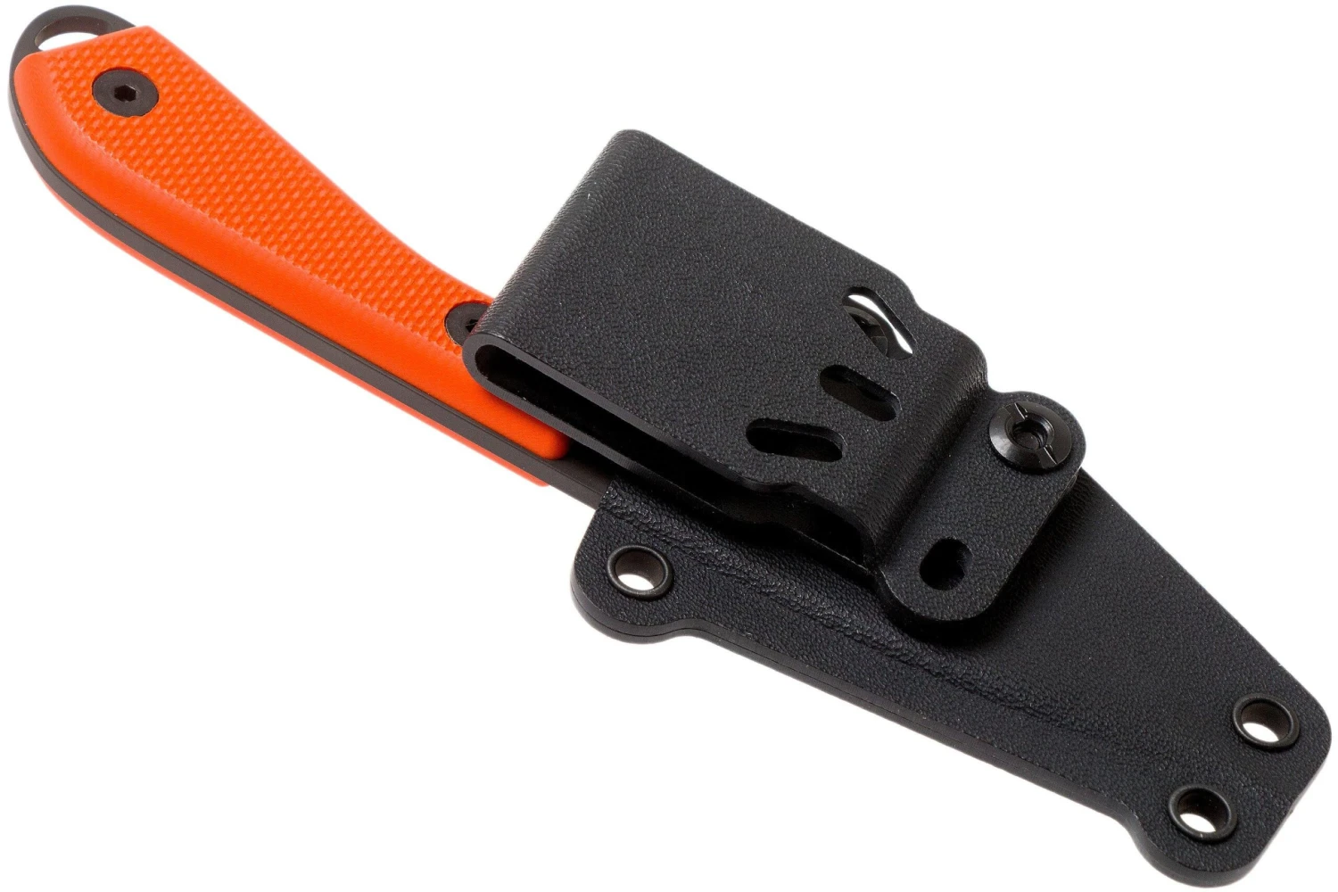 White River Knives M1 Backpacker Pro Orange G10, Black Ionbond Couteau Fixe, étui Kydex 9 White River Knives M1 Backpacker Pro Orange G10, Black Ionbond Couteau Fixe, étui Kydex – Image 7