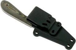 White River Knives M1 Caper Black & OD Linen Micarta Couteau à Lame Fixe, étui Kydex -Vic Boutique WRCPR LBO 07 white river knives