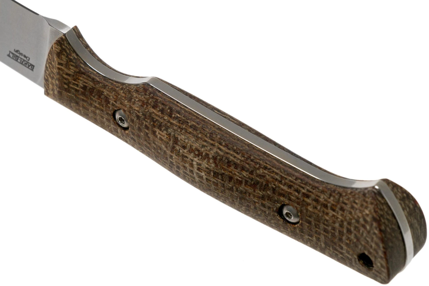 White River Knives Hunter Natural Burlap Micarta Couteau De Chasse, Owen Baker Jr. Design 6 White River Knives Hunter Natural Burlap Micarta Couteau De Chasse, Owen Baker Jr. Design – Image 4