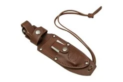Woox Rock 62 Sheath BUSHT00101 Fourreau En Cuir Avec Pierre à Aiguiser Arkansas