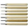 Yoshiharu L-7 Maruichi Couteaux à Bois Japonais, Set De 7 Avec "baren" -Vic Boutique YSH 026 01 yoshiharu